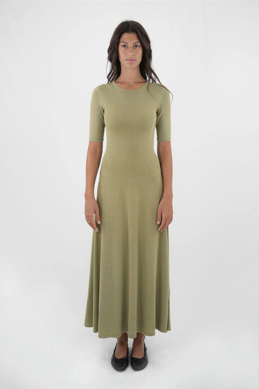 Abito in maglia con mezza manica