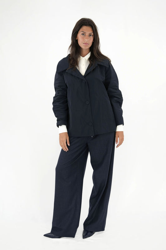 Giacca thermore in nylon con bottoni