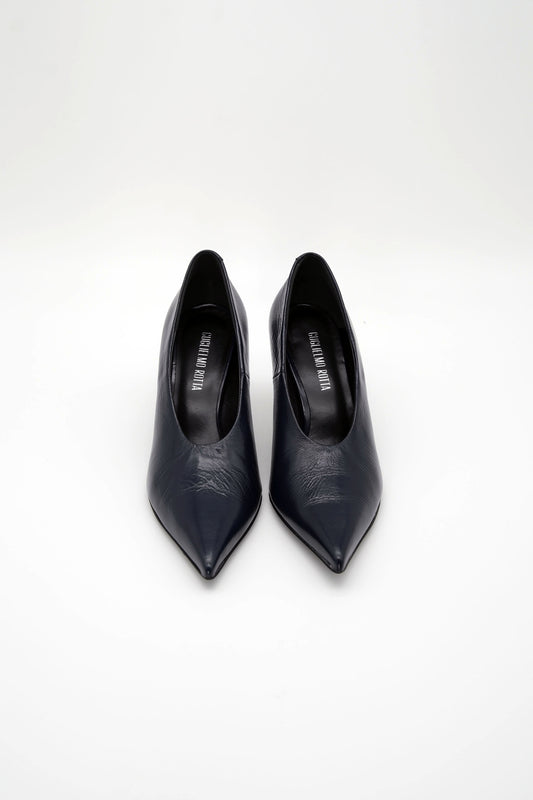 Décolleté tacco 8cm in pelle