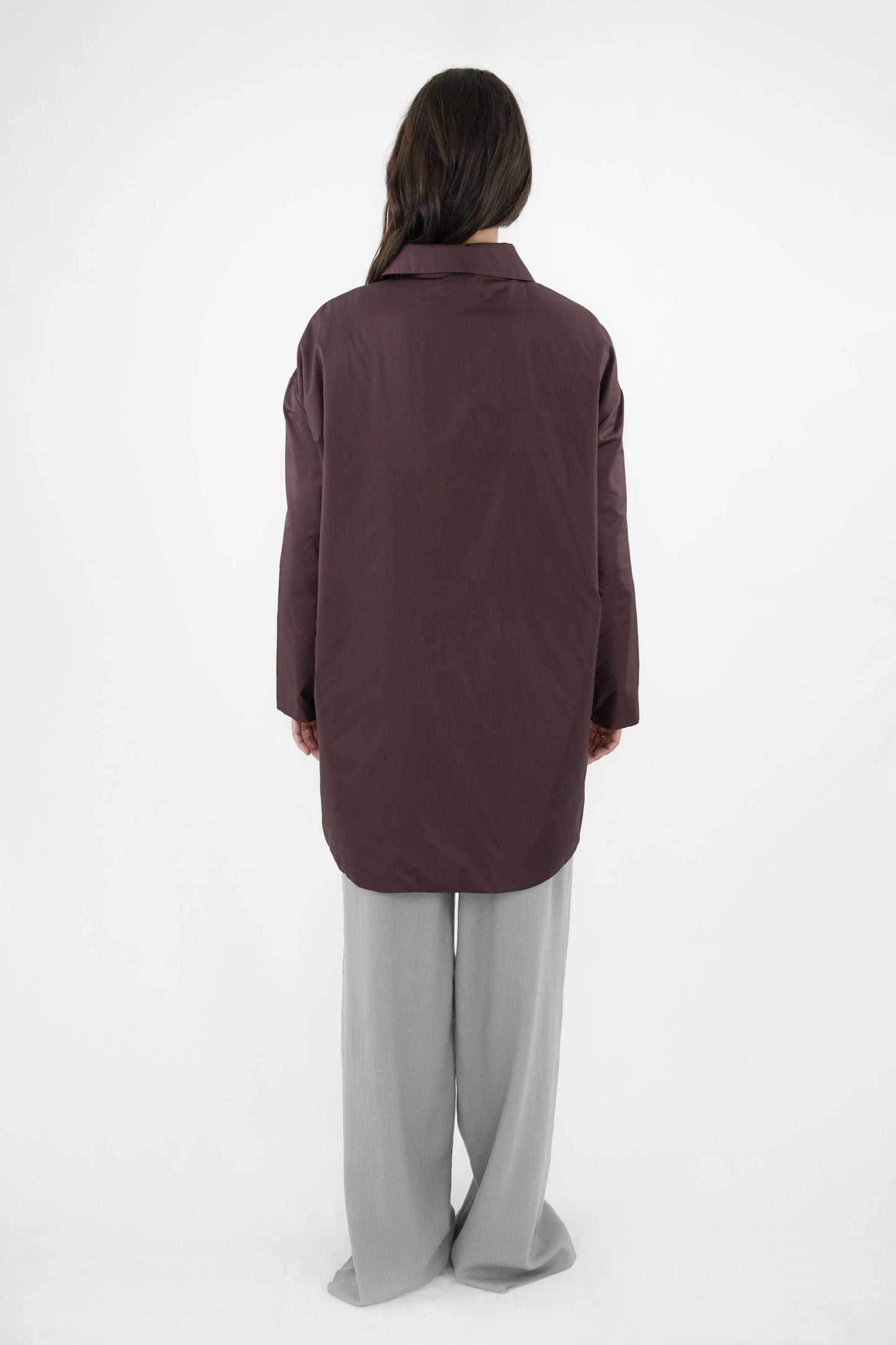 Cappotto thermore in nylon monopetto