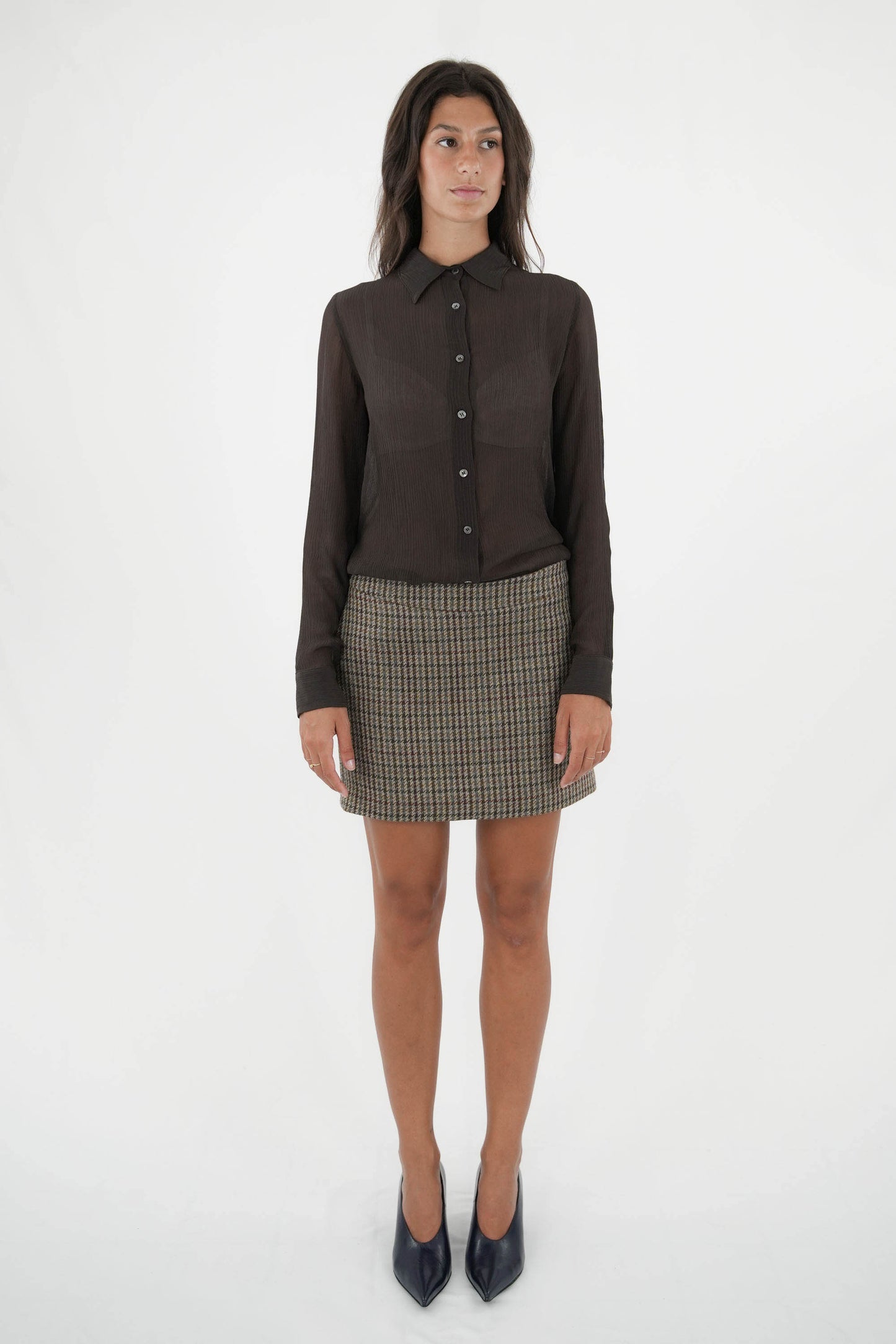 Camicia in creponne misto seta