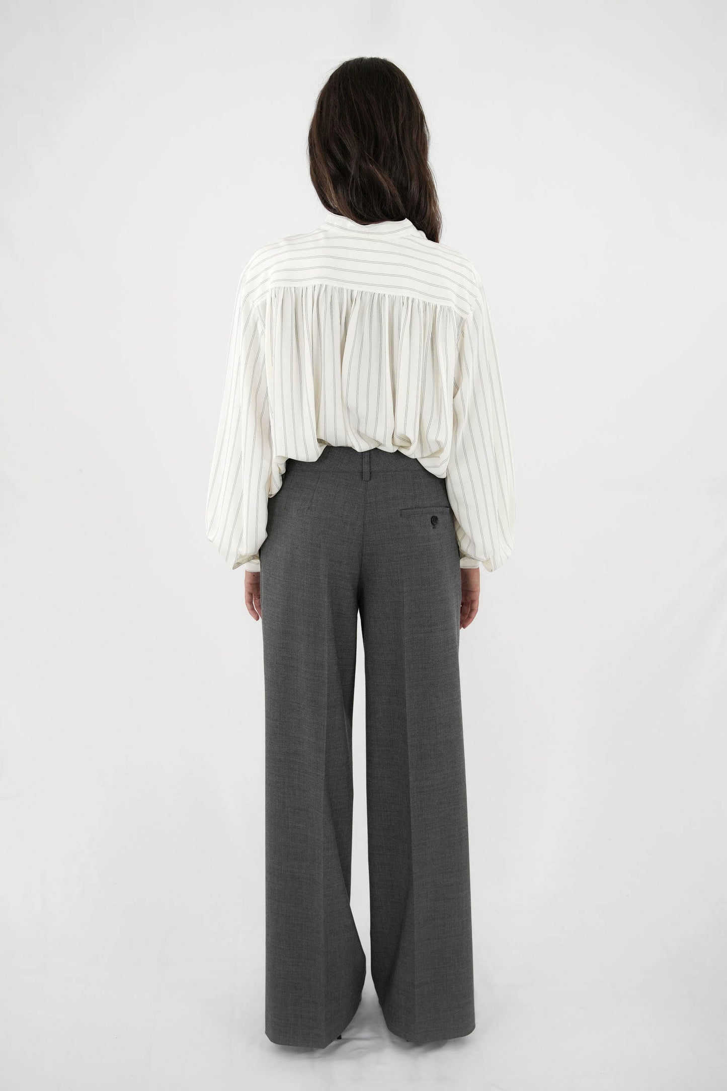Camicia in misto seta scollo a V