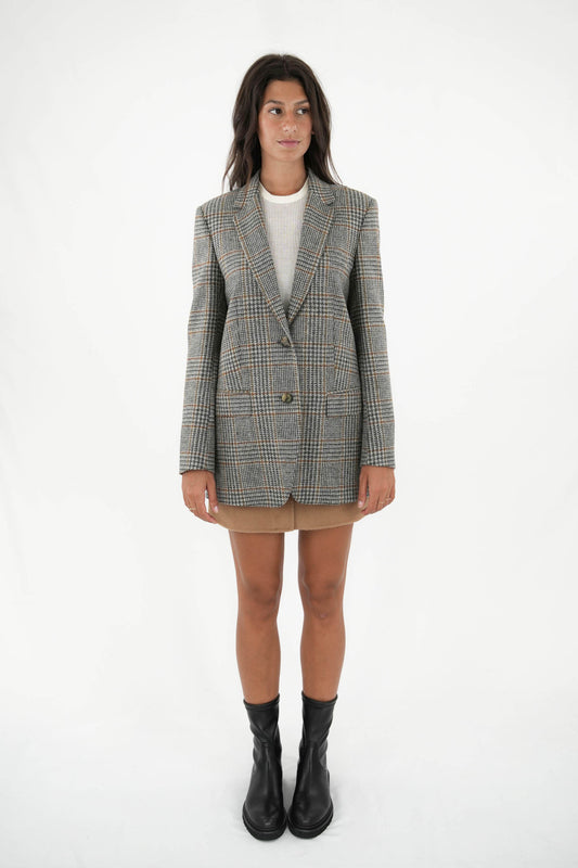 Blazer monopetto check