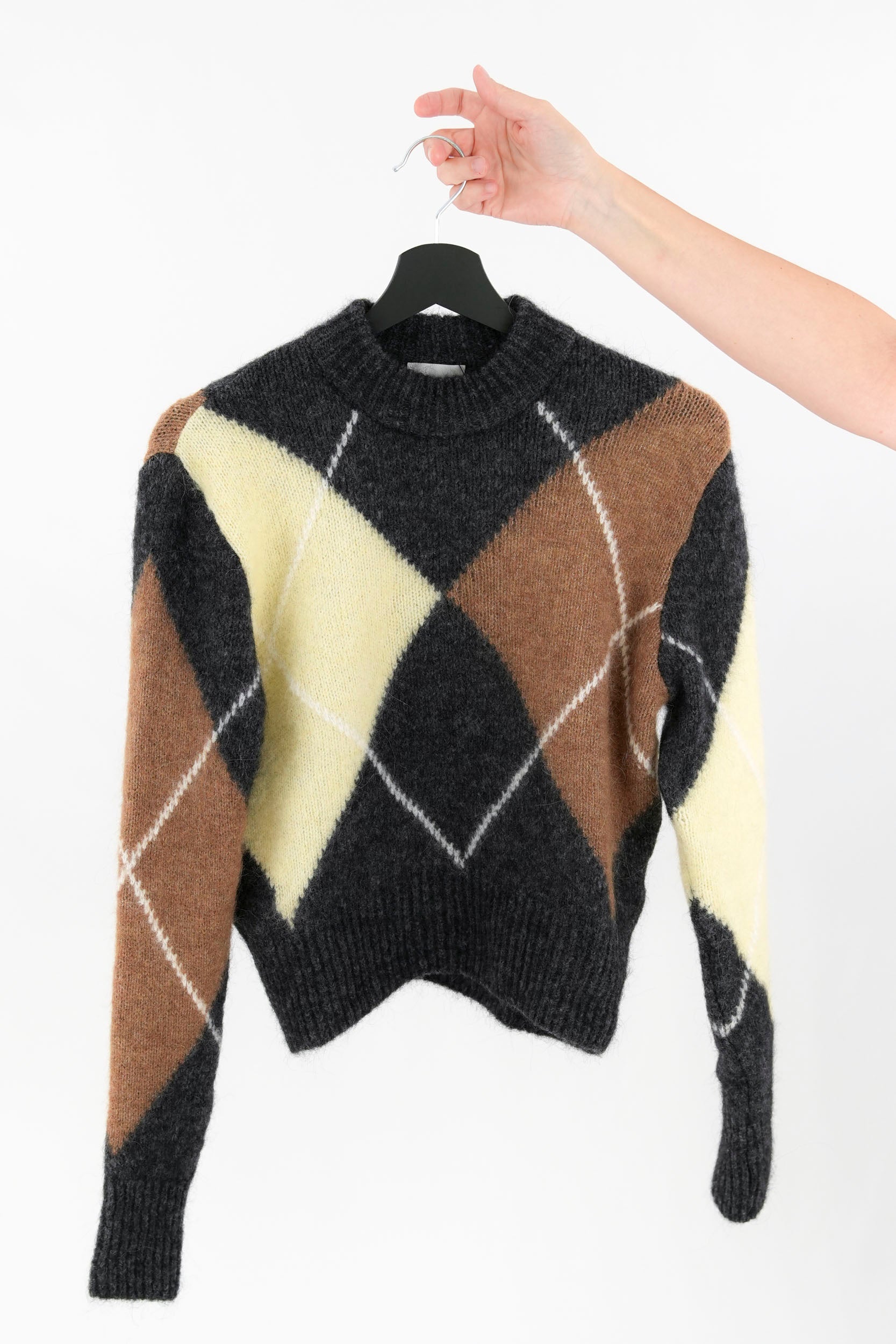 Pullover girocollo losanghe slim