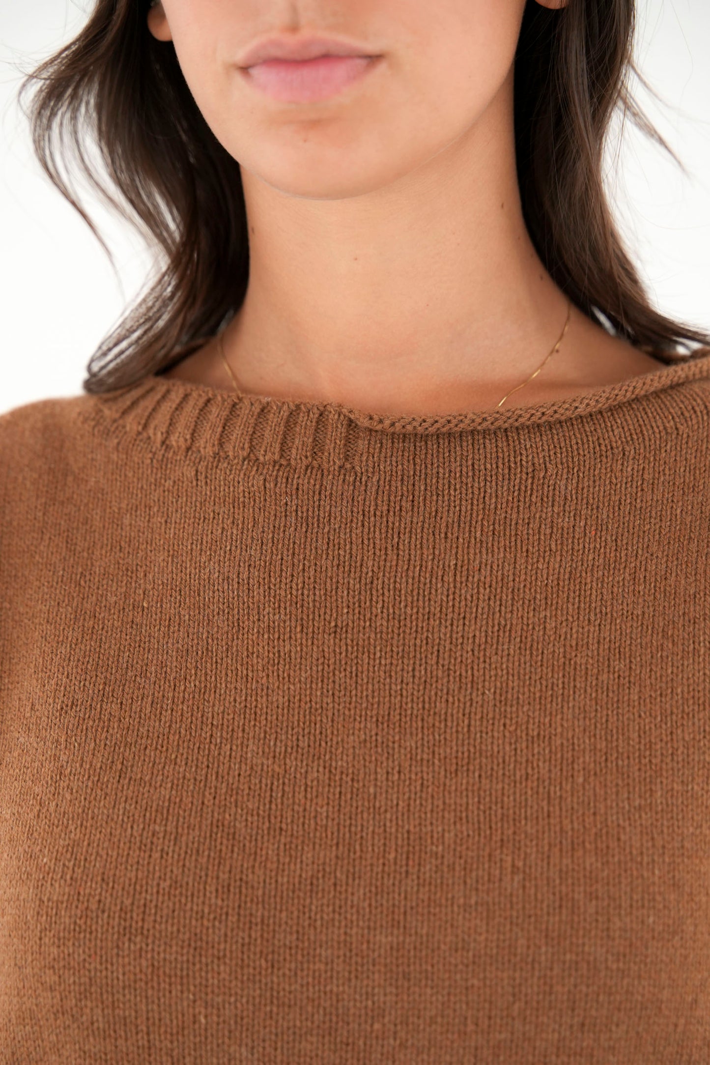 Pullover boxy round neck