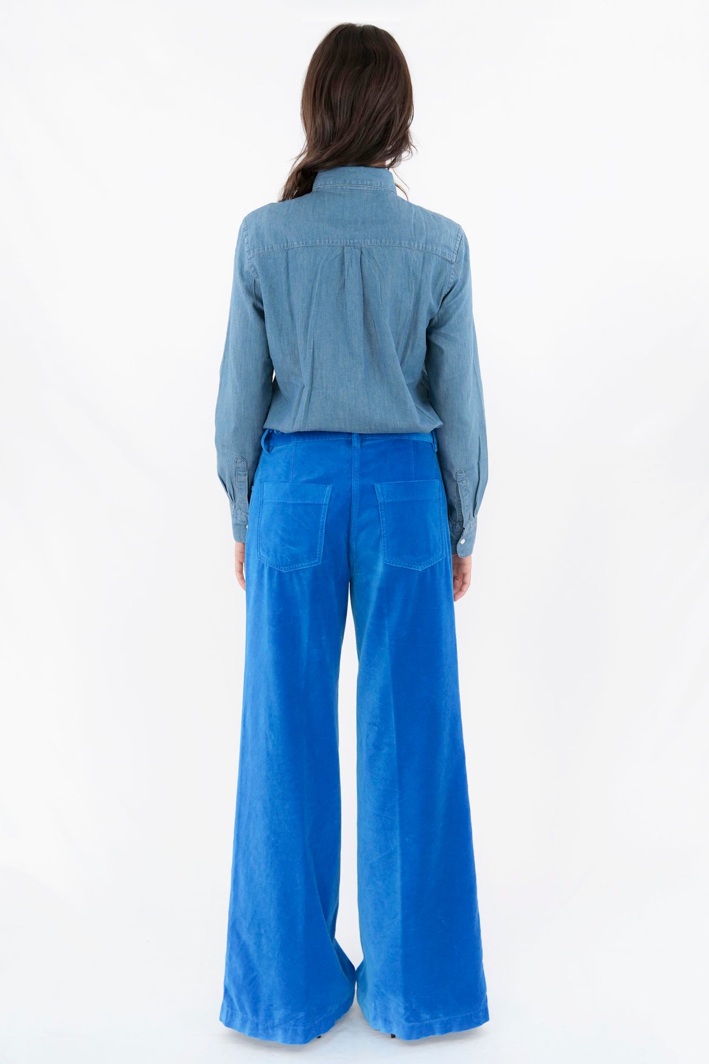 Pantalone palazzo in velluto