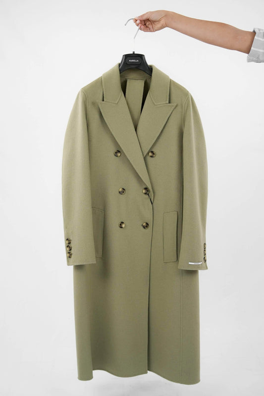Cappotto double doppiopetto 100% lana vergine
