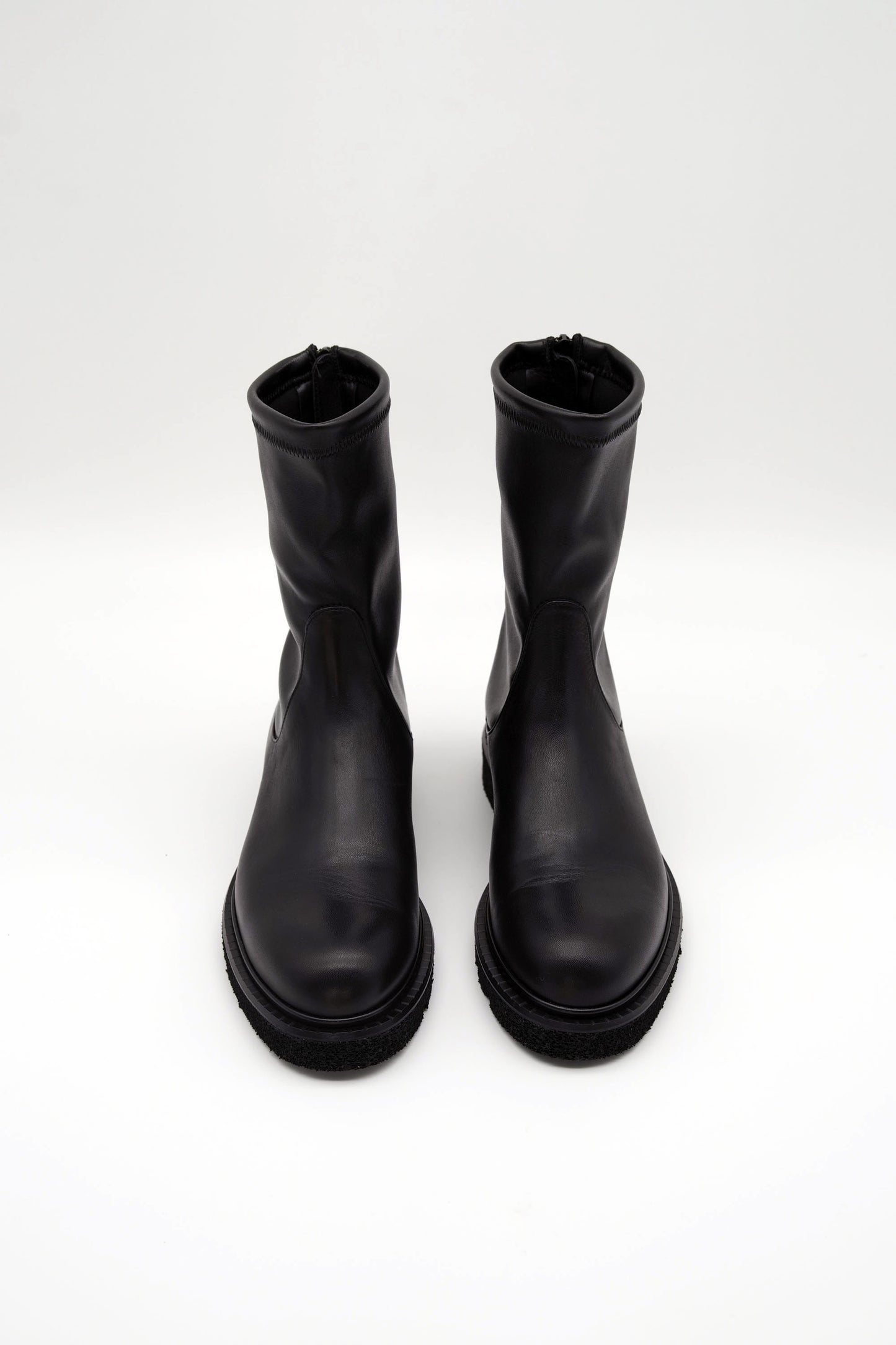 Stivaletto in pelle elasticizzata