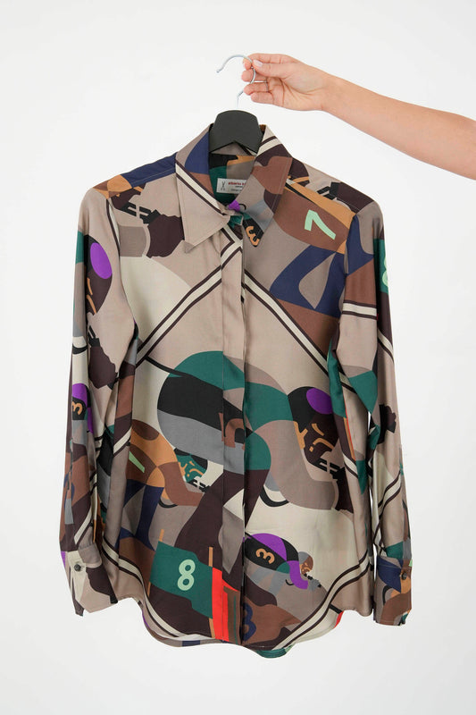Camicia fantasia 100% seta