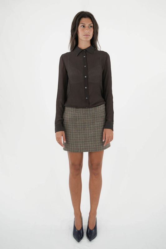 Camicia in creponne misto seta