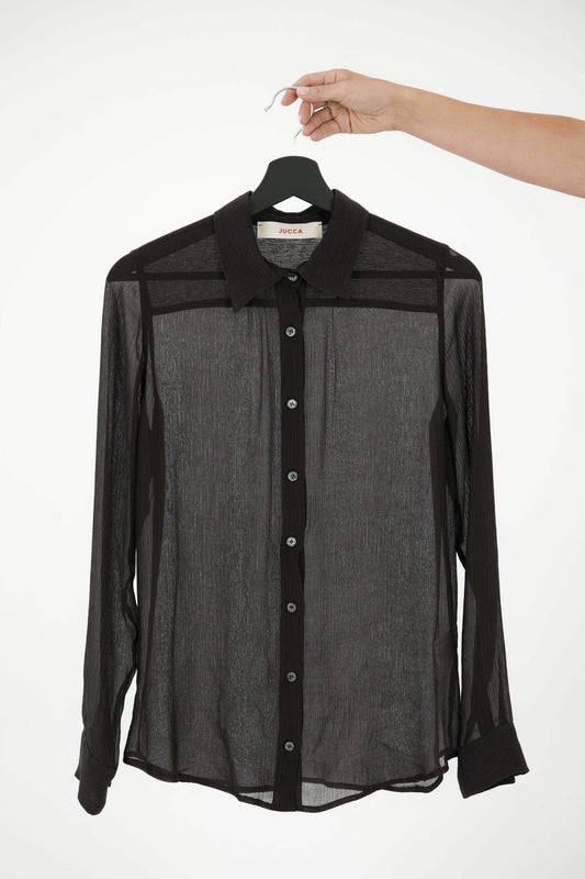 Camicia in creponne misto seta