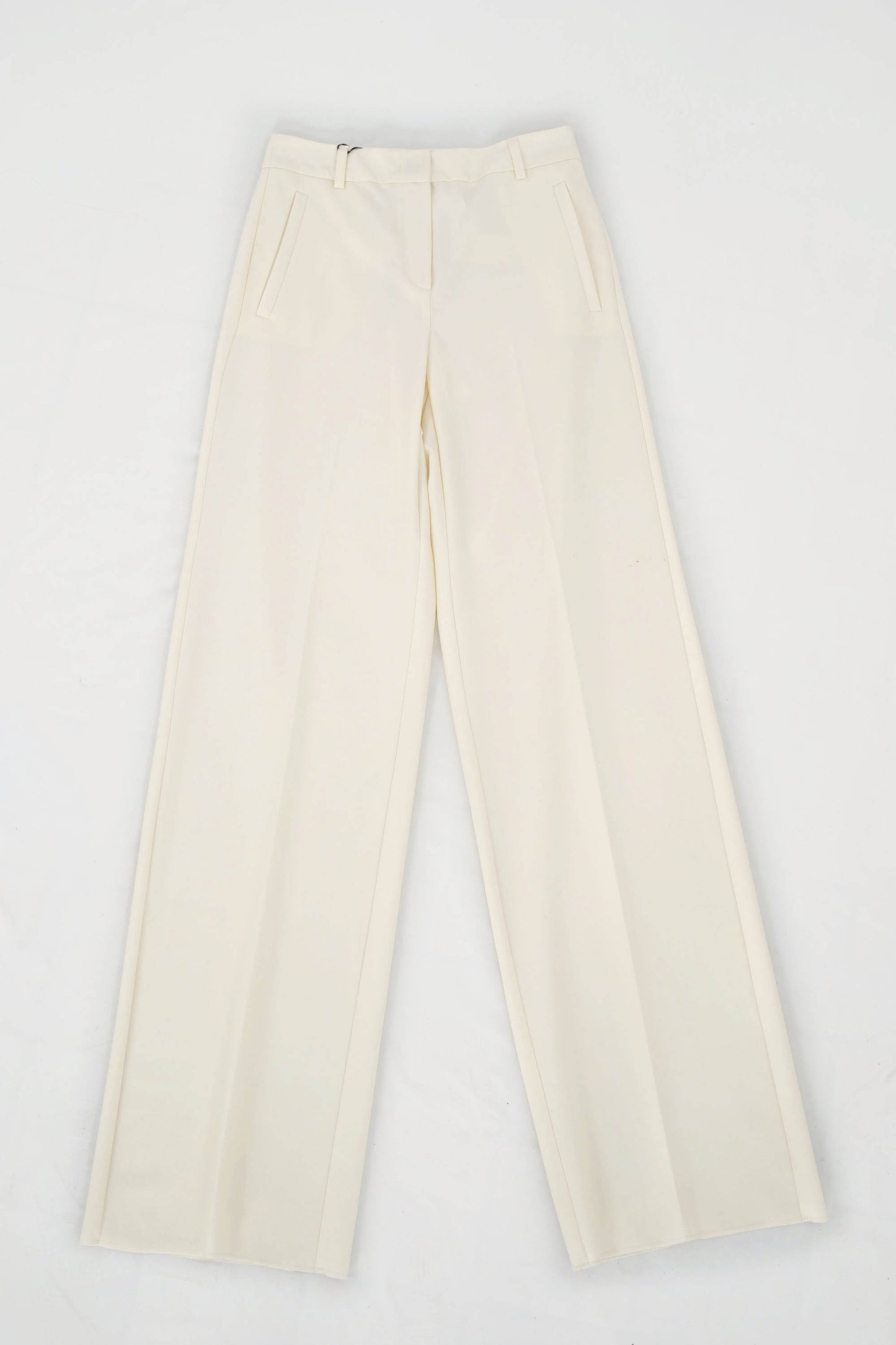 Pantalone a gamba dritta in misto lana