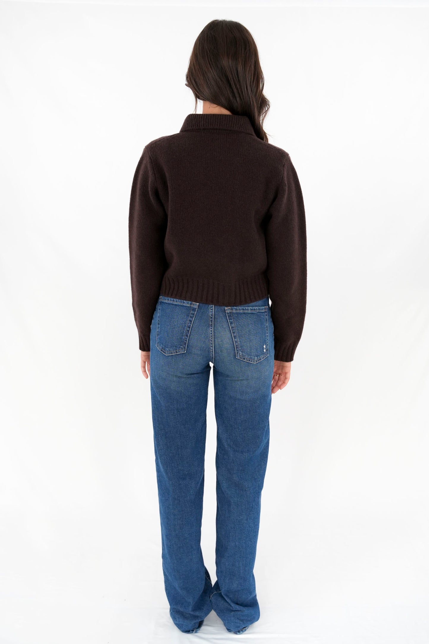 Maglia a giacca doppiopetto in lana