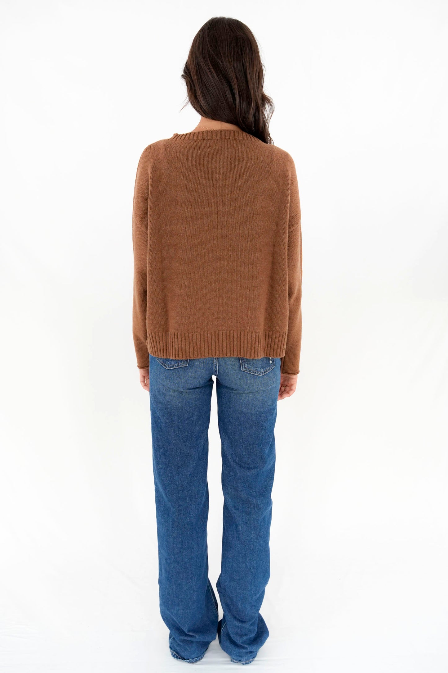 Pullover boxy round neck