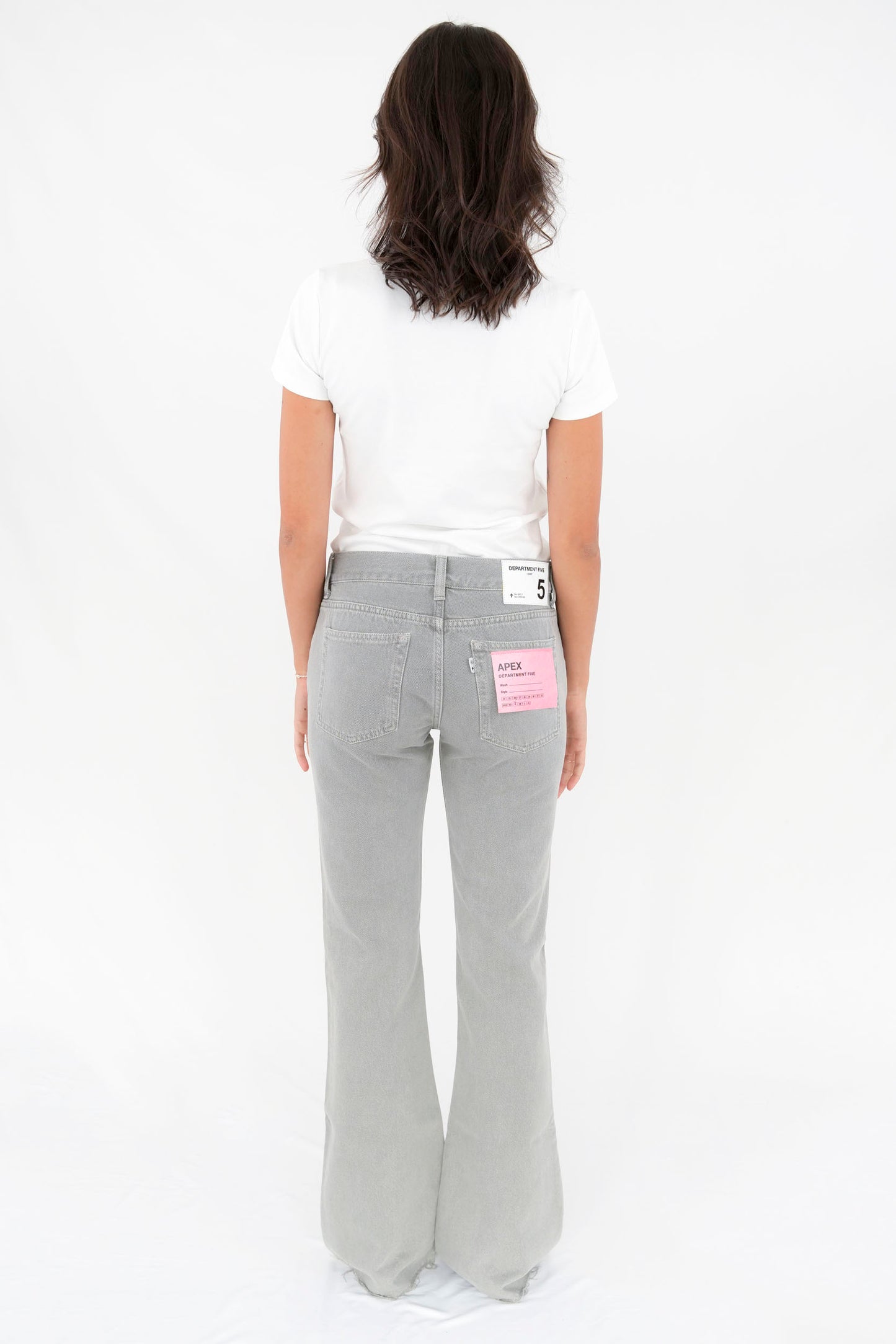 Pantalone bootcut in bull di cotone