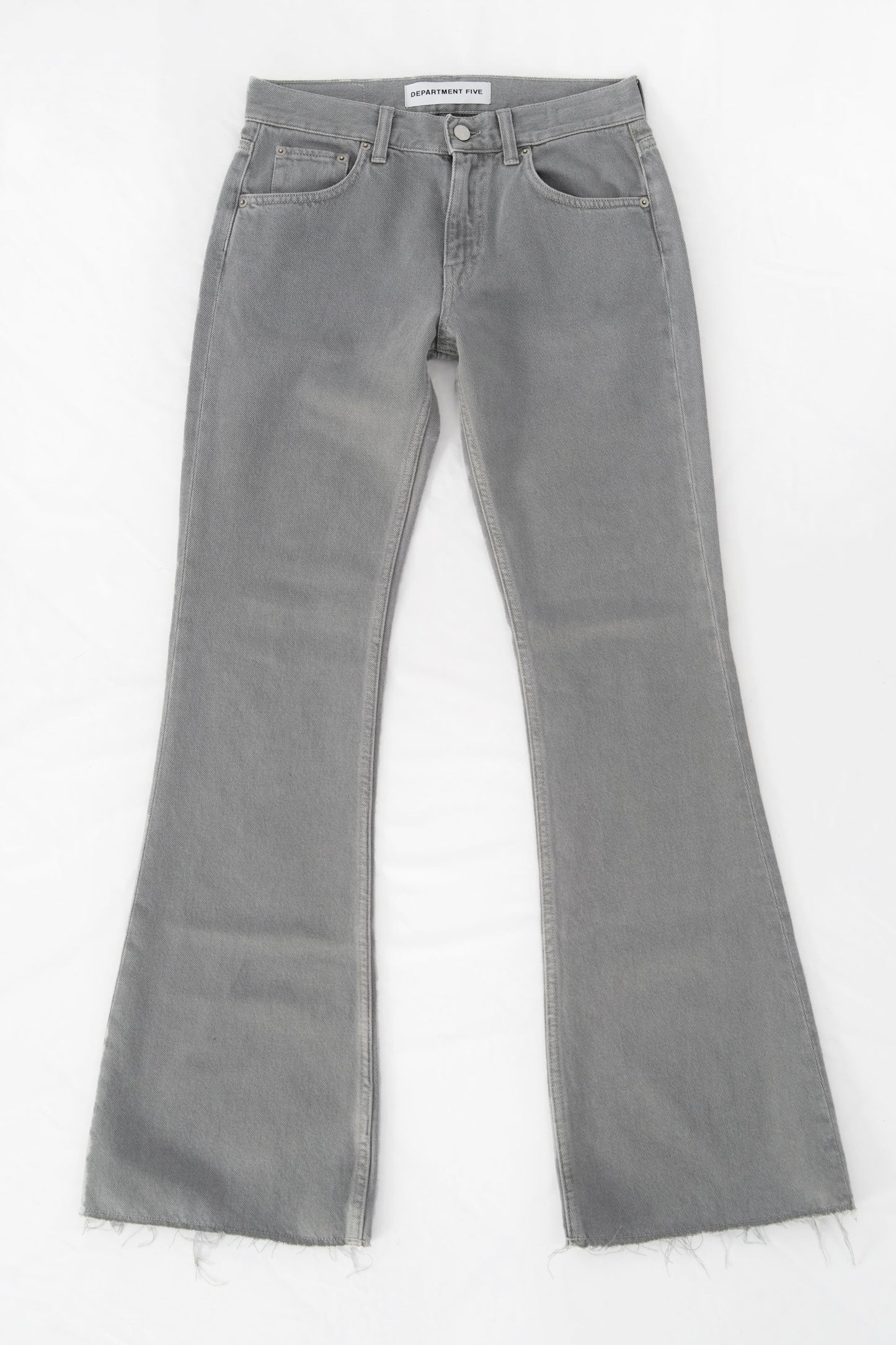 Pantalone bootcut in bull di cotone