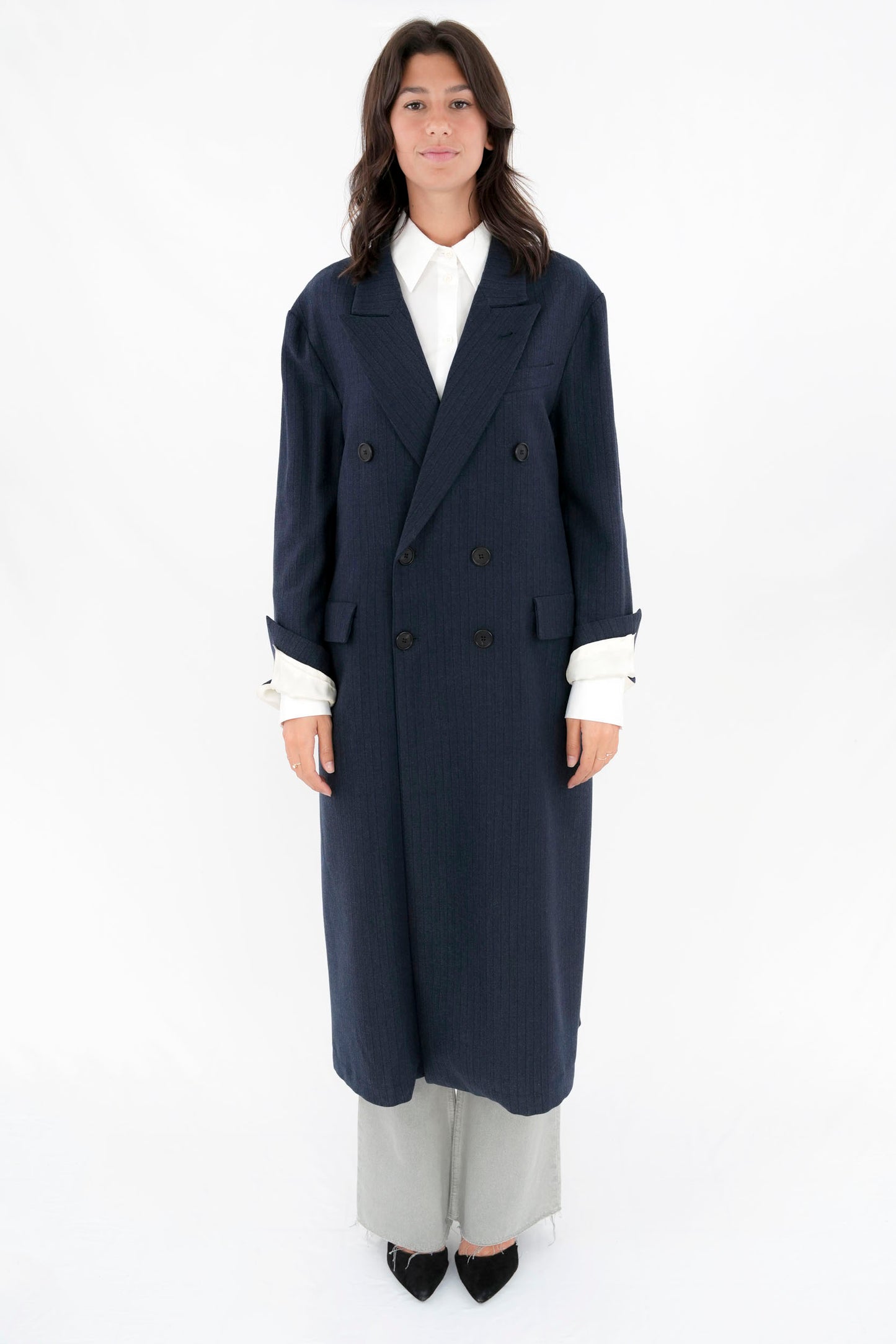 Cappotto doppiopetto destrutturato