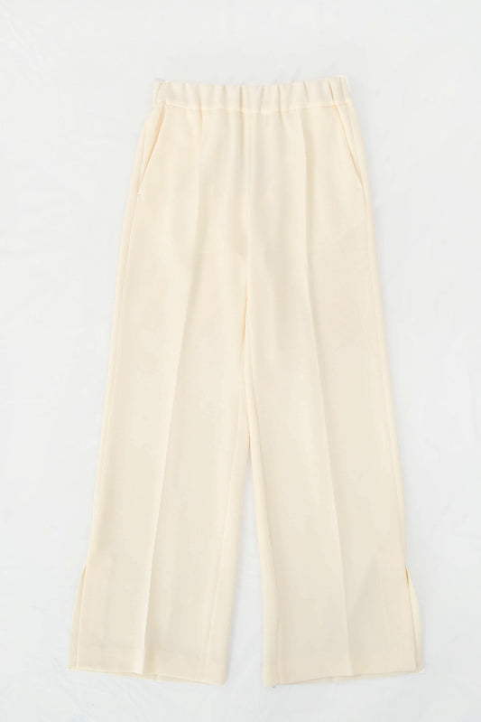 Pantalone gamba dritta con spacco laterale