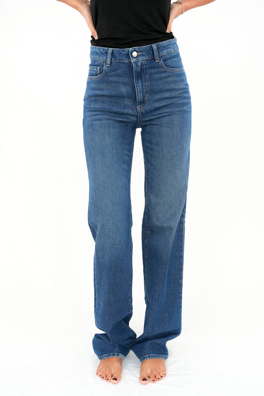 Jeans gamba dritta lavaggio medio