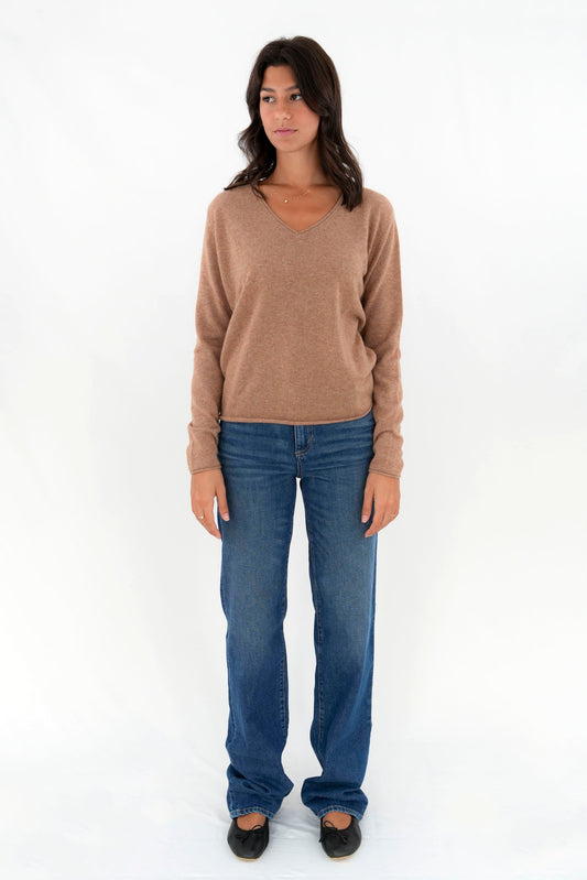 Pullover scollo a V oversize