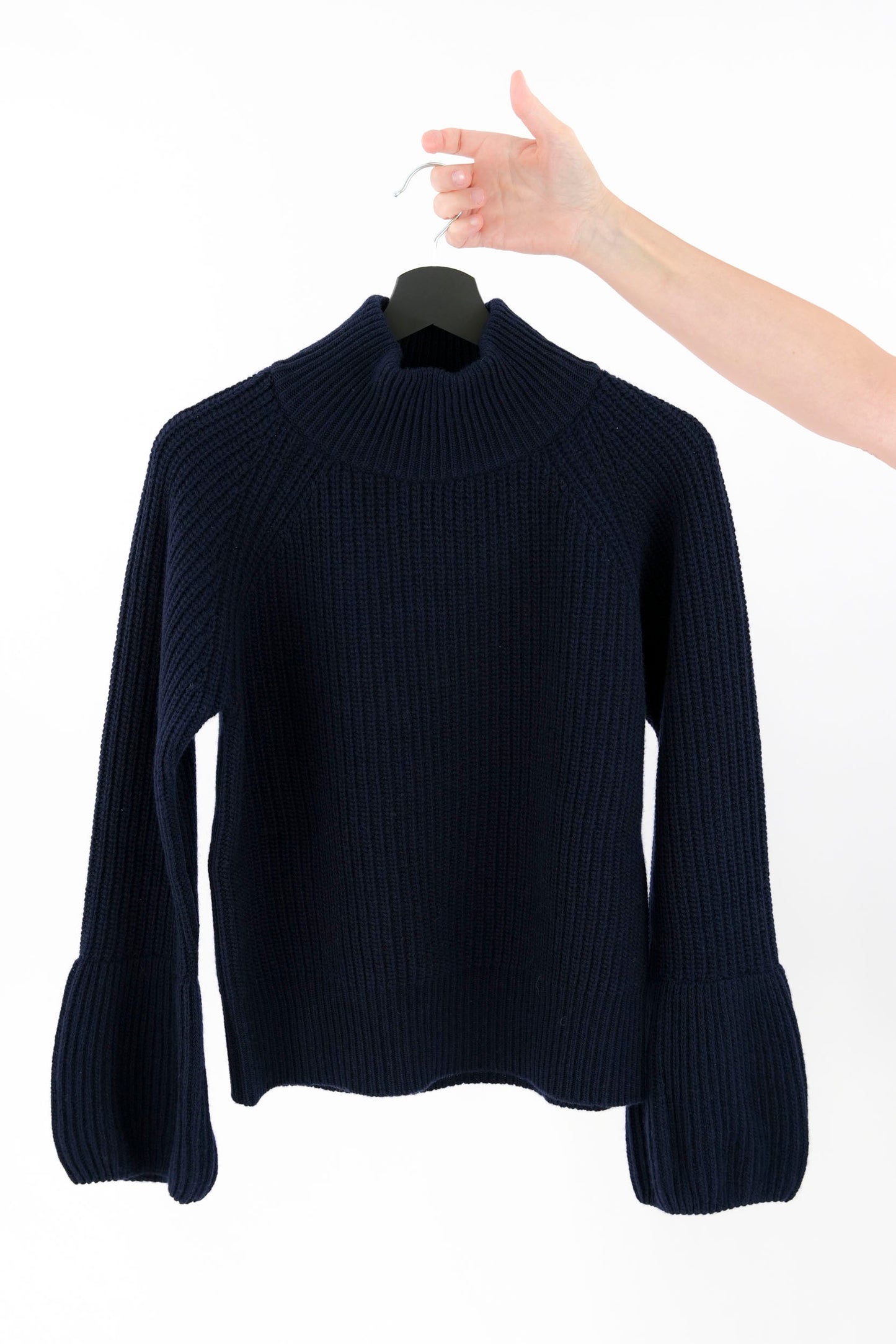 Maglia lupetto costa inglese manica tulipano